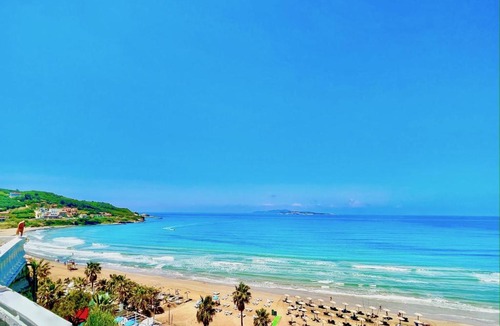 Agios Stefanos Avliotes Villa | Beachfront Villa Bellevue by DadoVillas