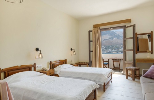 Telendos Bed & Breakfast | Bed and Breakfast 'King Studio No 9' with Sea View, Wi-Fi and Air Conditioning