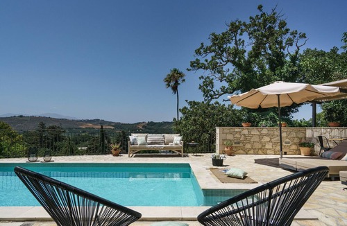 Armenoi Villa | Butterfly, a historical, fairytale-style, villa with pool & hot tub!