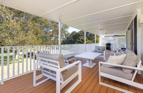 Culburra Beach House | Carramar - Fireplace - Absolute Waterfront
