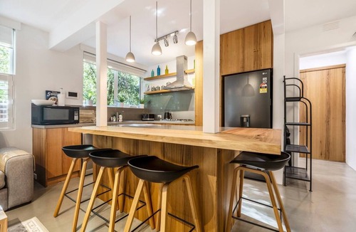 St Kilda Apartment | Cedar Loft Contemporary Comfort in Leafy St Kilda