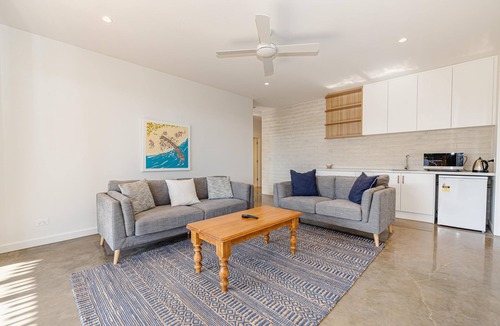 Port Willunga House | Cerulean ~ Port Willunga - Cerulean (/səˈruːliən/), a hue of blue halfway between azure and cyan. A colour the entire residence was custom built by award winning architects to celebrate.