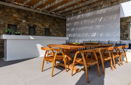 Kalafatis House | Cycladic Island Twin Villas over Kalafati Beach with Scenic views of Aegean Sea