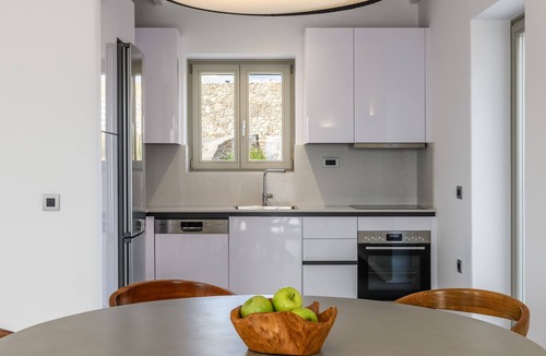 Kalafatis House | Cycladic Island Villa over Kalafati Beach/Scenic views of Aegean Sea