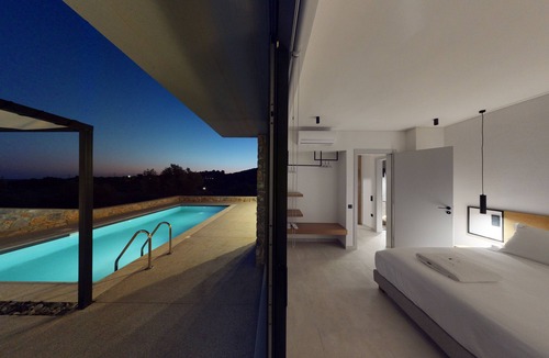 Plomari Villa | DAELIA VILLAS I of 3 Luxury Villas, private pool, in an enclosed olive grove