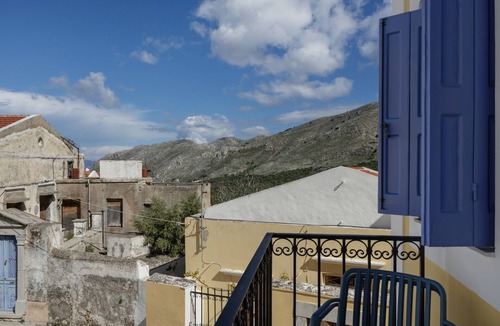 Symi Apartment | Double Room 8 with Private Balcony, Wi-Fi, and Air Conditioning