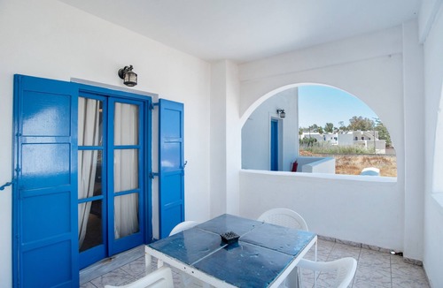 Perissa Apartment | Economy Quadruple Room Apartment with Balcony, Wi-Fi and Air Conditioning