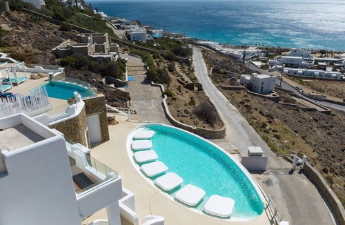 Elia Villa | Elegant Mykonos Suite | Contemporary Suite with Sea Views and Shared Pool | Elia