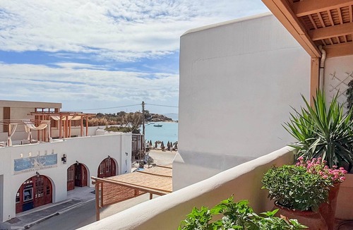 Agia Anna Apartment | Family Beach Apartment, Large Balcony, 1 Min to Sea, Kalypso Flat