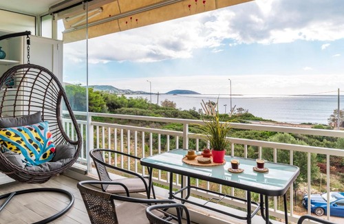 Lagonissi Apartment | Fantastic sea view one-bedroom apartment - Lagonissi
