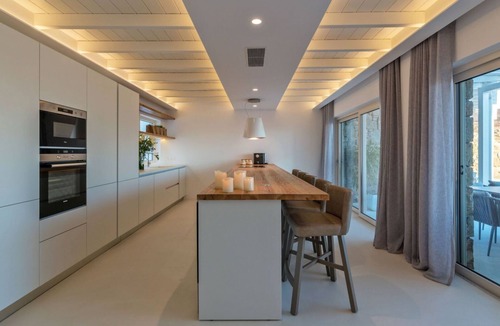 Elia Villa | Gorgeous Villa 5BR Pool, 2 Jacuzzis Sea View 550m. from Elia Beach