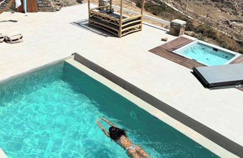 Elia Villa | Gorgeous Villa 5BR Pool, 2 Jacuzzis Sea View 550m. from Elia Beach