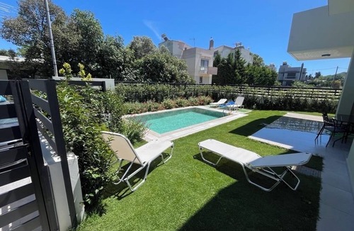 Ixia Villa | Green Villa Rhodes, Relax by the Pool