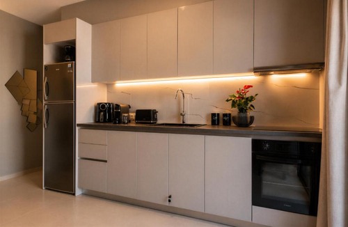 Kalamata Marina Apartment | Helson Blu Marina Apartment with Side Sea View