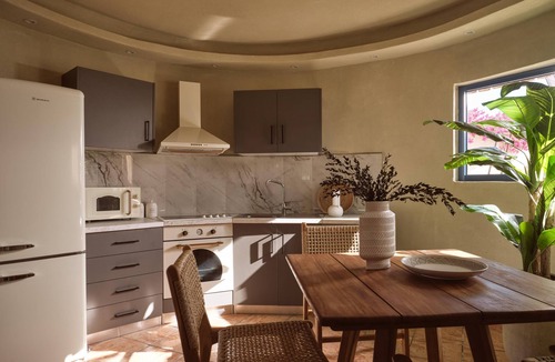 Argassi Apartment | Ilision Stone Tower Private Heart Shaped Pool