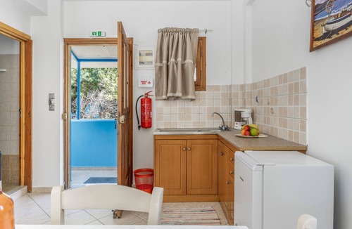 Kalymnos Apartment | Katerina's Studio '1' with Sea View and Private Balcony