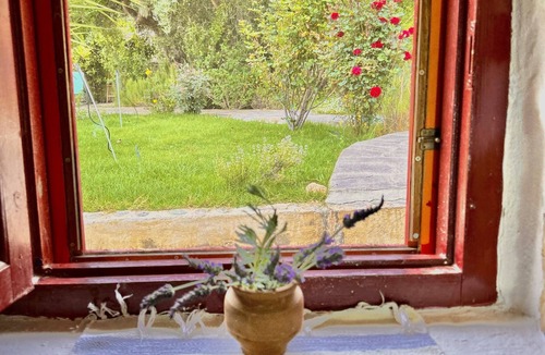 Aspros Potamos Cottage | "Kelari" 300 years old cottage "Natura cottages" with sea view shared garden