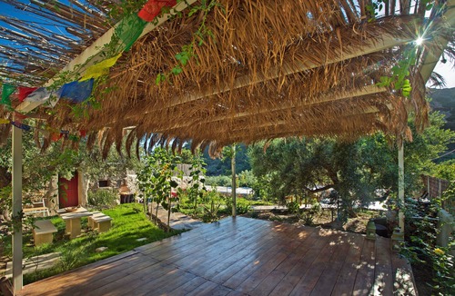 Aspros Potamos Cottage | "Kelari" 300 years old cottage "Natura cottages" with sea view shared garden
