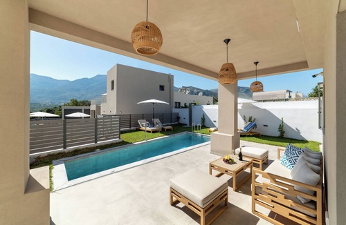 Kavros Villa | KS2 Exclusive Luxury Villa with 2 Bedrooms, Private Pool, BBQ &Outdoor Dining