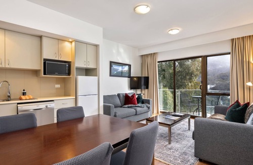 Thredbo Apartment | Lantern 18-Balcony Apartment, nestled in the Snowy Mountains.