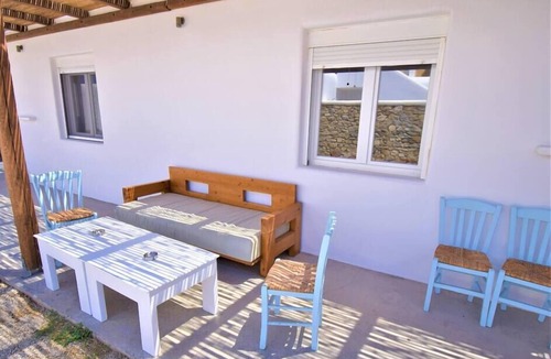 Glastros Apartment | Large studio apartment for 4 people, in a very