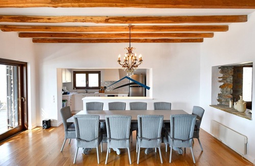 Vourkari Villa | Luxurious villa in Vourkari with a swimming pool, sea and sunset view.