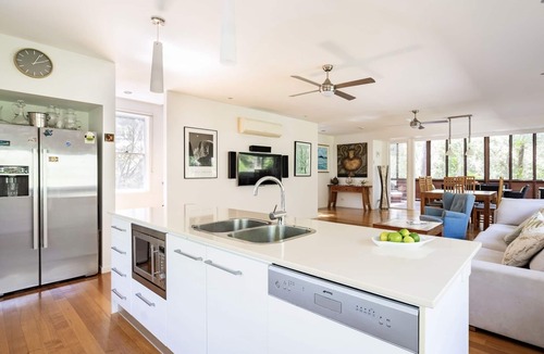 Noosa North Shore House | Luxury 2 bedroom house-family getaway in bushland resort: beach,pool,spa,tennis.