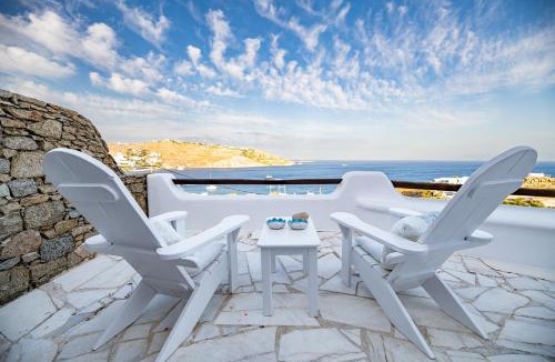 Ornos Villa | Melangio 6 BR Villa Private Pool & Sea View - Aleomandra Mykonos