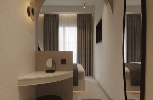 Haraki Hotel | Modern Room with Castle and Sea View on 2nd Floor