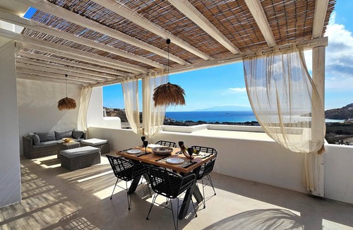 Xilokeratidi Villa | Mykonos4Islands Villa "Athena" with shared pool - 5 min walking from the beach