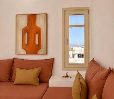 Naousa Apartment | Nicolia Stays Sea View, Jacuzzi, Walk to Centre