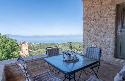 Pigadia Villa | Niki's Tower - Serene Seaview Stone Getaway