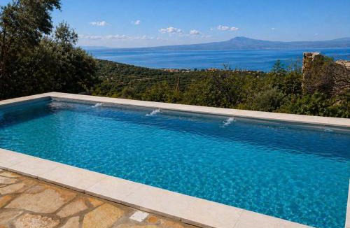 Pigadia Villa | Niki's Tower - Serene Seaview Stone Getaway
