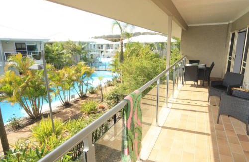 Salamander Bay Apartment | Oaks Pacific Blue 339 Huge Resort Lagoon Pool