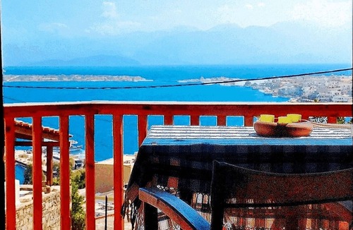 Elounda House | one bedroom house with terrace-split level