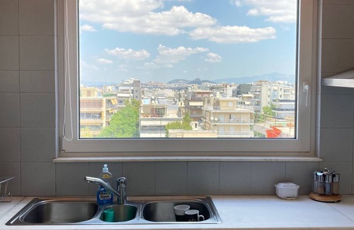 Palaio Faliro Apartment | Paleo Faliro spacious bright, 125sqm, 3 mins walk to beach, Acropolis view