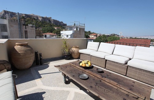 Plaka Apartment | Plaka 2-storey Penthouse with Acropolis views. PL6