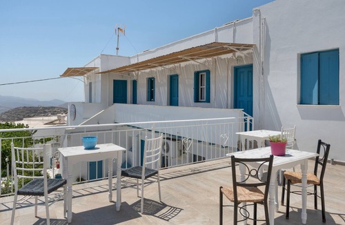 Amorgos Town Apartment | Politimi N8 Studio with Mountain View, Wi-Fi, and Air Conditioning