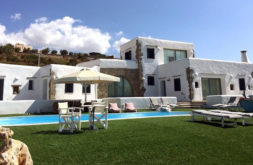 Paros Villa | Private villa, private pool, tennis court, gym, BBQ, wonderful sea view, sunset