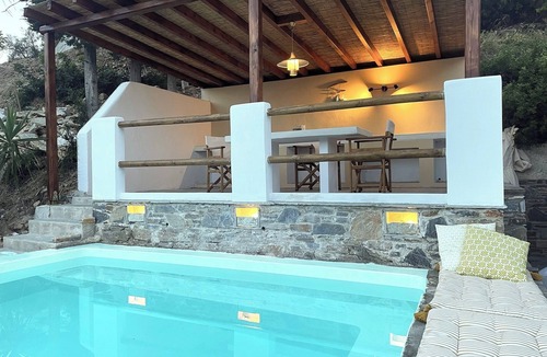 Skopelos Town Cottage | Romantic Pergamonto Cottage with private Pool & SeaView