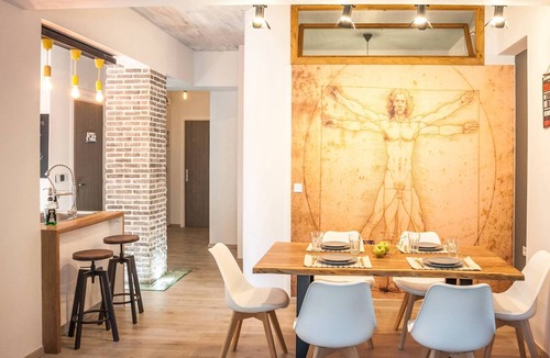Nea Chora Apartment | Secret Loft, 2min Walk From The Beach, High Tech