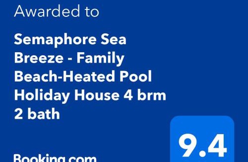 Semaphore House | Semaphore Sea Breeze-Family Beach-Heated Plunge Pool Holiday House 4 brm 2 bath