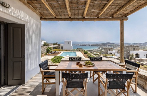 Naousa Villa | Sky 3 Bedroom Villa Sea View Private Pool