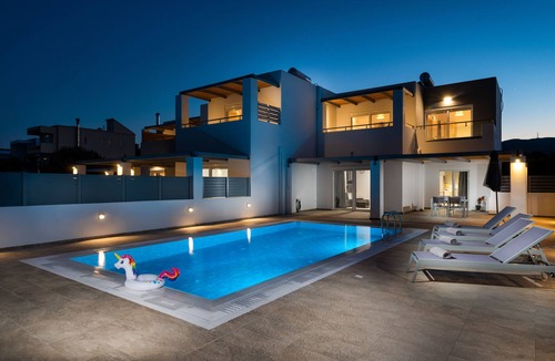 South Rhodes House | South Beach Villas - 2 bedroom sea view with heated pool