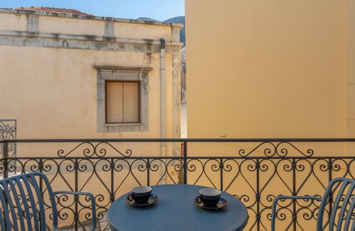 Symi Apartment | Studio '11' with Private Balcony, Kitchenette, Wi-Fi and Air Conditioning