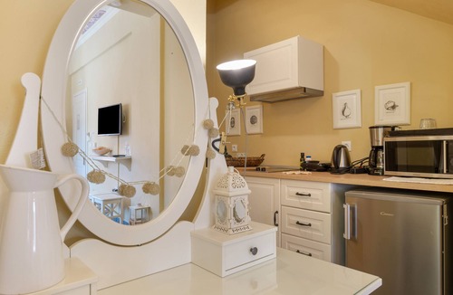 Pedi Apartment | Studio Apartment 'No 3 Superior Symi Nautilus' with Mountain View, Wi-Fi and Air Conditioning
