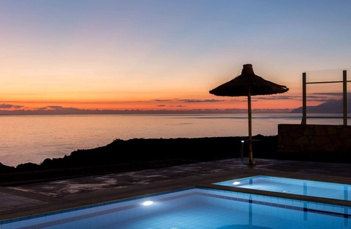 Triopetra Villa | Stunning private villa with A/C, private pool, WIFI, TV, balcony, panoramic view and parking