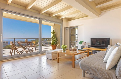 Rhodes Town Apartment | Sunny Penthouse & Modern Amenities ★ Sea View ★