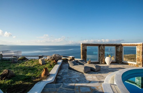 Agios Ioannis Villa | Sunset Villa Iza with amazing view