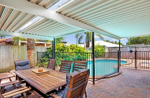 Rainbow Beach House | Sunyata Beach House - Rainbow Beach. Beachside escape with a pool, pet friendly and Wi-Fi!